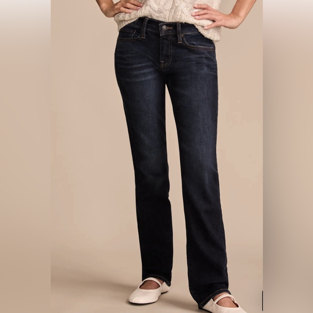 Lucky Brand mid rise straight and sweet ankle Dark Blue Jeans 27